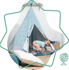 Immagine di Tenda Tipi, celeste/multicolore