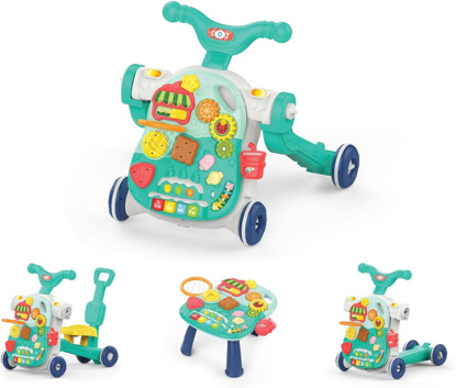 Immagine di Push Walker Sweet Escape 4-in-1, turchese/multicolore