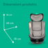 Immagine di Seggiolino auto EvolveFix i-Size, grigio/nero